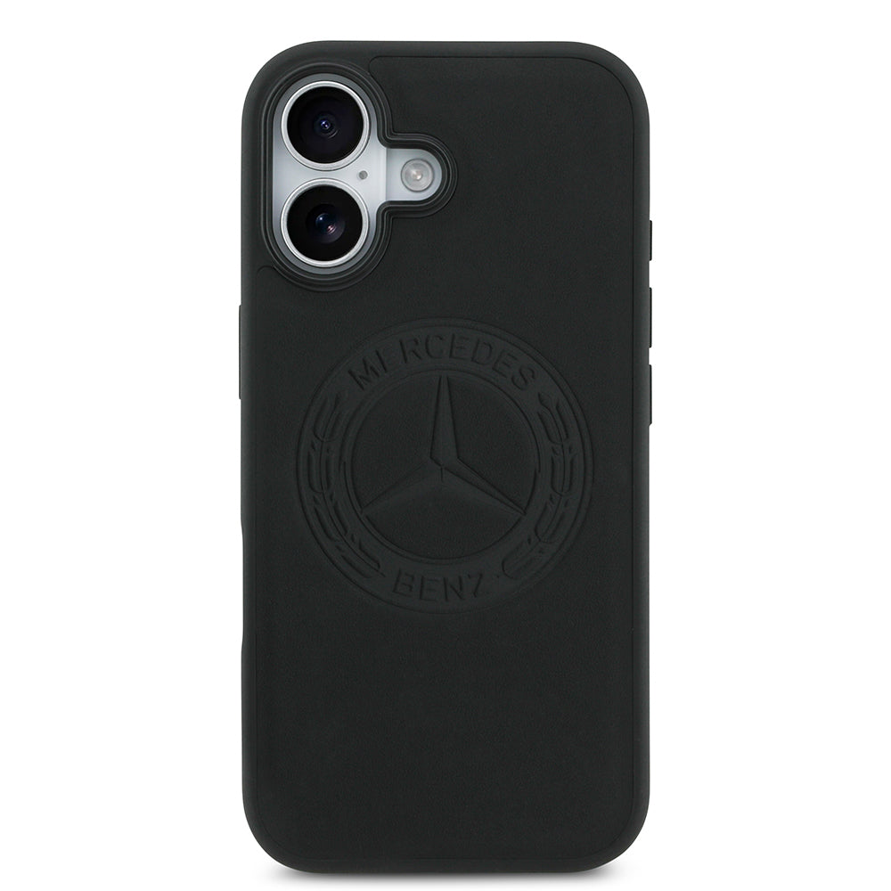 iPhone 17 Kılıf Mercedes Benz Orijinal Lisanslı M-safe Şarj Özellikli Hakiki Deri Nostaljik Yıldız Dizayn Kılıf