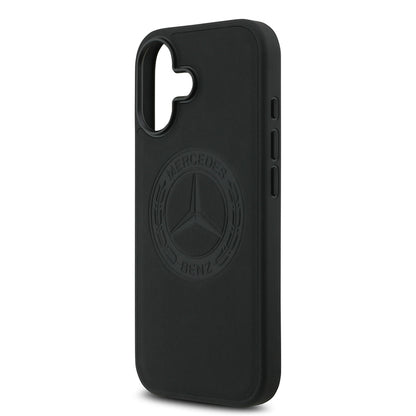 iPhone 17 Kılıf Mercedes Benz Orijinal Lisanslı M-safe Şarj Özellikli Hakiki Deri Nostaljik Yıldız Dizayn Kılıf