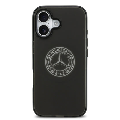 iPhone 17 Kılıf Mercedes Benz OrijinalLisanslı M-safe Şarj Özellikli Buzlu PC Nostaljik Yıldız Dizayn Kılıf