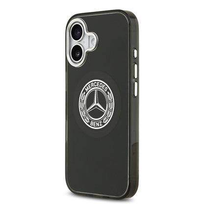 iPhone 17 Kılıf Mercedes Benz OrijinalLisanslı M-safe Şarj Özellikli Çift Katmanlı PC Nostaljik Yıldız Dizayn Kılıf