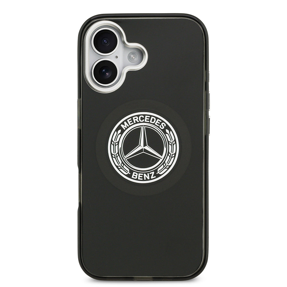iPhone 17 Kılıf Mercedes Benz OrijinalLisanslı M-safe Şarj Özellikli Çift Katmanlı PC Nostaljik Yıldız Dizayn Kılıf