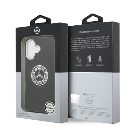 iPhone 17 Kılıf Mercedes Benz OrijinalLisanslı M-safe Şarj Özellikli Çift Katmanlı PC Nostaljik Yıldız Dizayn Kılıf