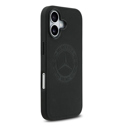 iPhone 17 Kılıf Mercedes Benz OrijinalLisanslı M-safe Şarj Özellikli Hakiki Deri Nostaljik Yıldız Dizayn Kılıf