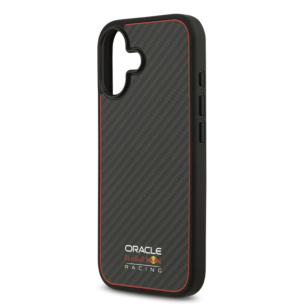 iPhone 17 Kılıf Redbull Orijinal Lisanslı M-safe Şarj Özellikli Karbon Fiber Parlayan Logolu Kılıf