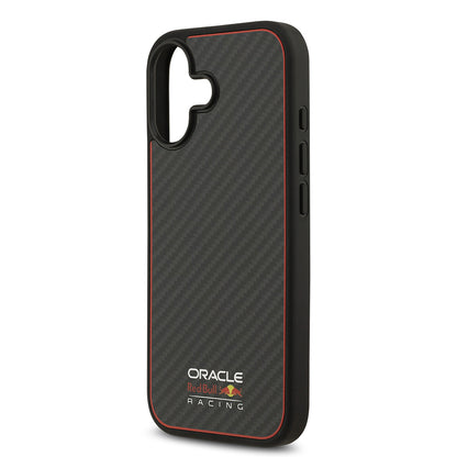 iPhone 17 Kılıf Redbull Orijinal Lisanslı M-safe Şarj Özellikli Karbon Fiber Parlayan Logolu Kılıf