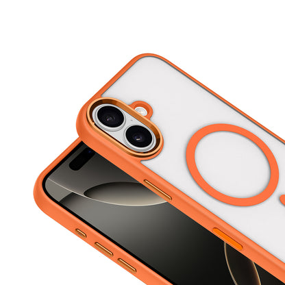 iPhone 17 Kılıf Wireless Şarj Özellikli Zore Krom M-safe Silikon Kılıf