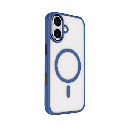 iPhone 17 Kılıf Wireless Şarj Özellikli Zore Krom M-safe Silikon Kılıf