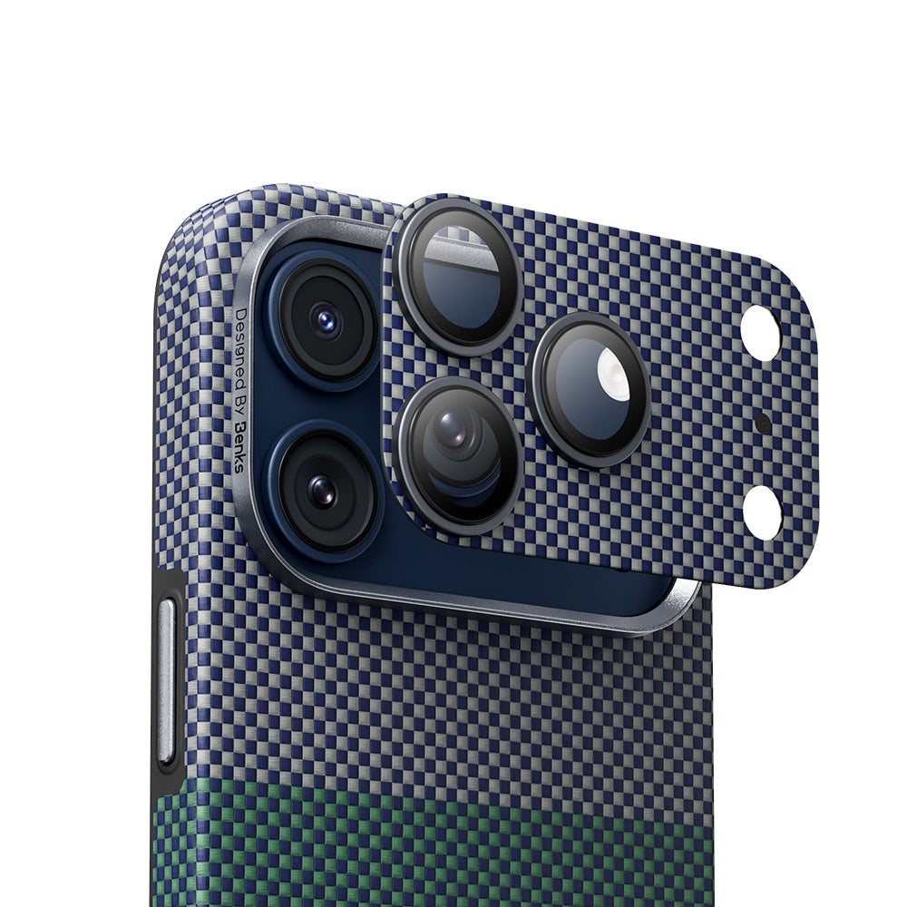 iPhone 17 Pro Benks ArmorWarrior Aurora Serisi Kevlar Kamera Lens Koruyucu