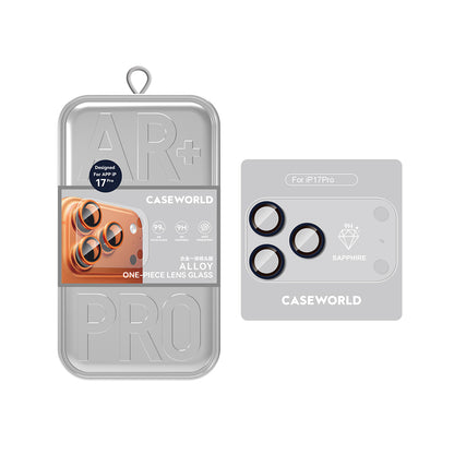 iPhone 17 Pro CaseWorld Alloy Sapphire Safir One-Piece Anti Reflective Safir Kamera Lens Koruyucu
