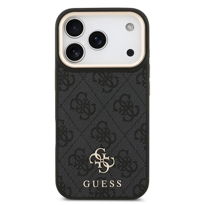 iPhone 17 Pro Guess Orijinal Lisanslı 4G ve Yazı Logolu Kılıf + Ekran Koruyucu + Lens Koruyucu 3in1 Aksesuar Seti