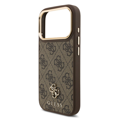 iPhone 17 Pro Guess Orijinal Lisanslı 4G ve Yazı Logolu Kılıf + Ekran Koruyucu + Lens Koruyucu 3in1 Aksesuar Seti