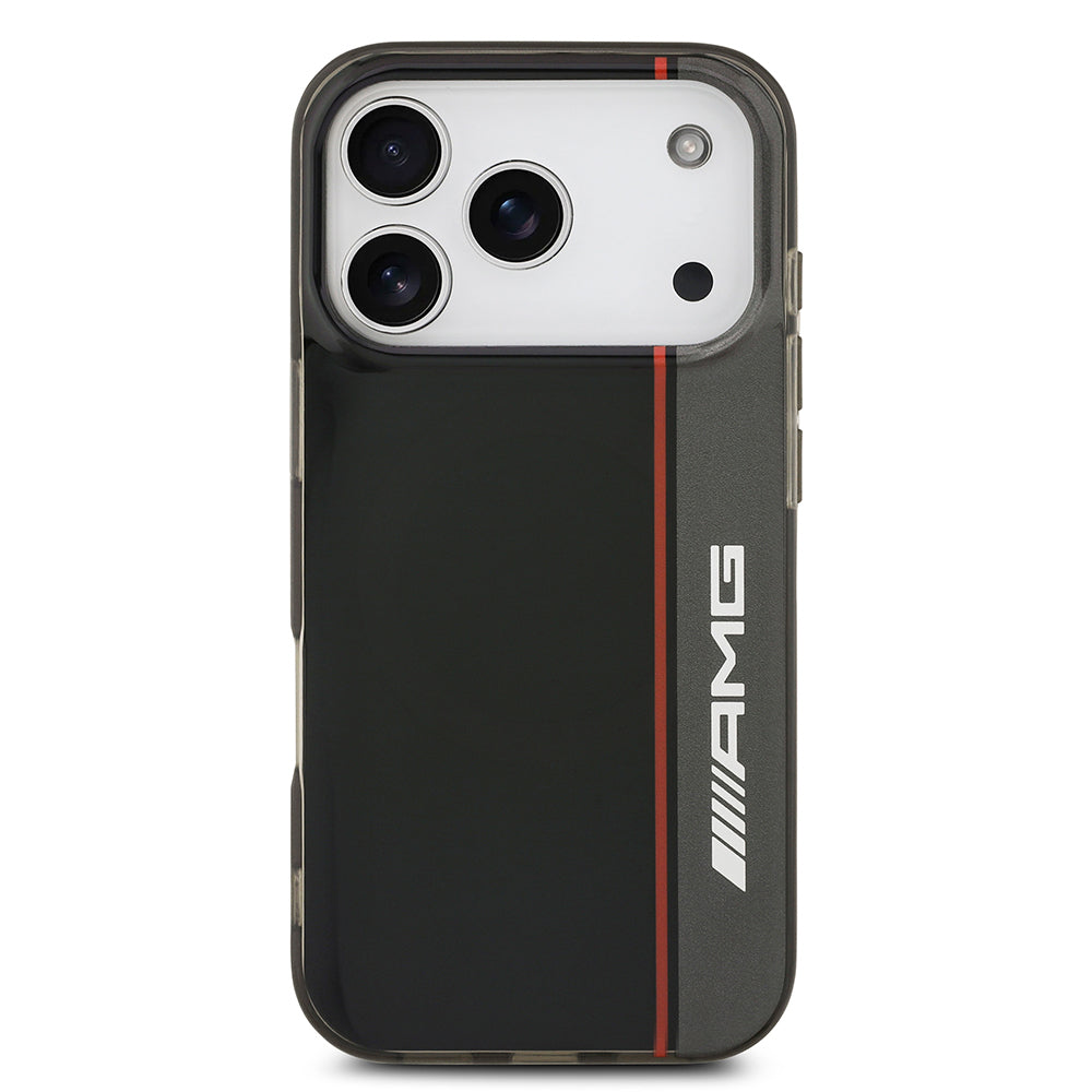 iPhone 17 Pro Kılıf AMG Orijinal Lisanslı M-safe Şarj Özellikli IML Baskı Logolu Çift Katmanlı Bow Lines Kılıf