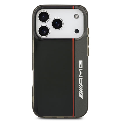 iPhone 17 Pro Kılıf AMG Orijinal Lisanslı M-safe Şarj Özellikli IML Baskı Logolu Çift Katmanlı Bow Lines Kılıf