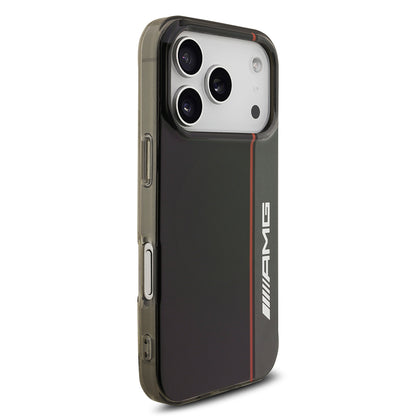 iPhone 17 Pro Kılıf AMG Orijinal Lisanslı M-safe Şarj Özellikli IML Baskı Logolu Çift Katmanlı Bow Lines Kılıf