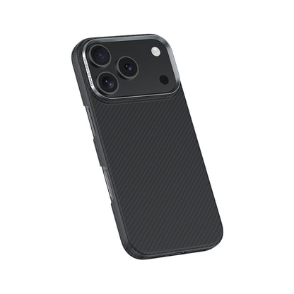 iPhone 17 Pro Kılıf Benks M-safe Şarj Özellikli Metal Kamera Çerçeveli Magnetik ArmorAir 600D Kevlar Fiber Kılıf