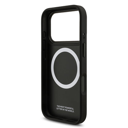 iPhone 17 Pro Kılıf BMW Orijinal Lisanslı M-safe Şarj Özellikli Karbon Fiber Metal Logolu Kevlar Kılıf