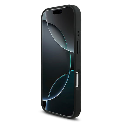 iPhone 17 Pro Kılıf BMW Orijinal Lisanslı M-safe Şarj Özellikli M Logolu Üç Şeritli Delikli Deri Kılıf