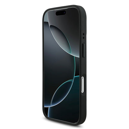 iPhone 17 Pro Kılıf BMW Orijinal Lisanslı M-safe Şarj Özellikli Metal BMW ve M Logolu PU Karbon Tasarımlı Kılıf