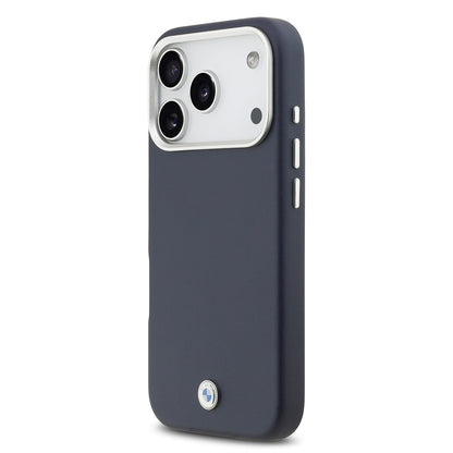 iPhone 17 Pro Kılıf BMW Orijinal Lisanslı M-safe Şarj Özellikli Metal Logolu Tam Kaplama Deri Kılıf