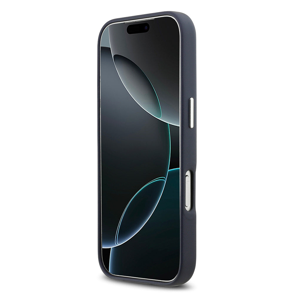 iPhone 17 Pro Kılıf BMW Orijinal Lisanslı M-safe Şarj Özellikli Metal Logolu Tam Kaplama Deri Kılıf