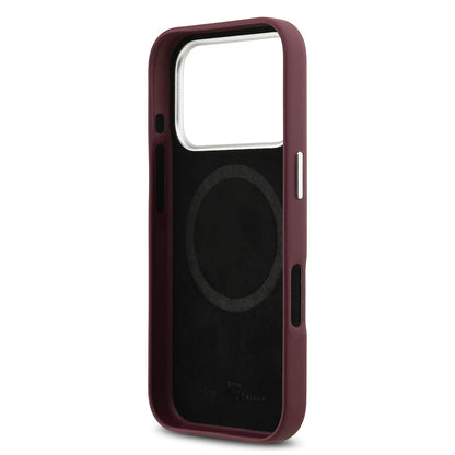 iPhone 17 Pro Kılıf BMW Orijinal Lisanslı M-safe Şarj Özellikli Metal Logolu Tam Kaplama Deri Kılıf