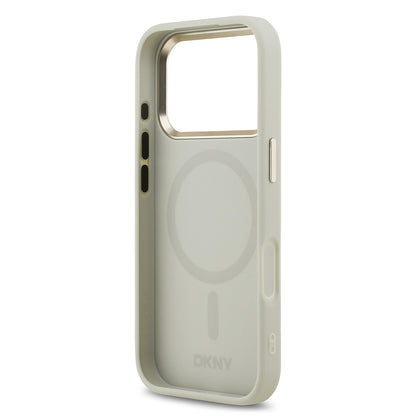 iPhone 17 Pro Kılıf DKNY Orijinal Lisanslı M-safe Şarj Özellikli 3D Yazılı Checkered Pattern Kılıf