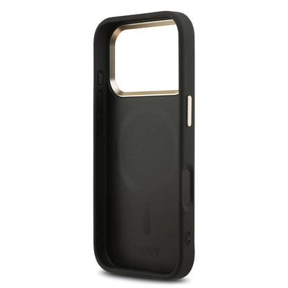 iPhone 17 Pro Kılıf DKNY Orijinal Lisanslı M-safe Şarj Özellikli 3D Yazılı Checkered Pattern Kılıf