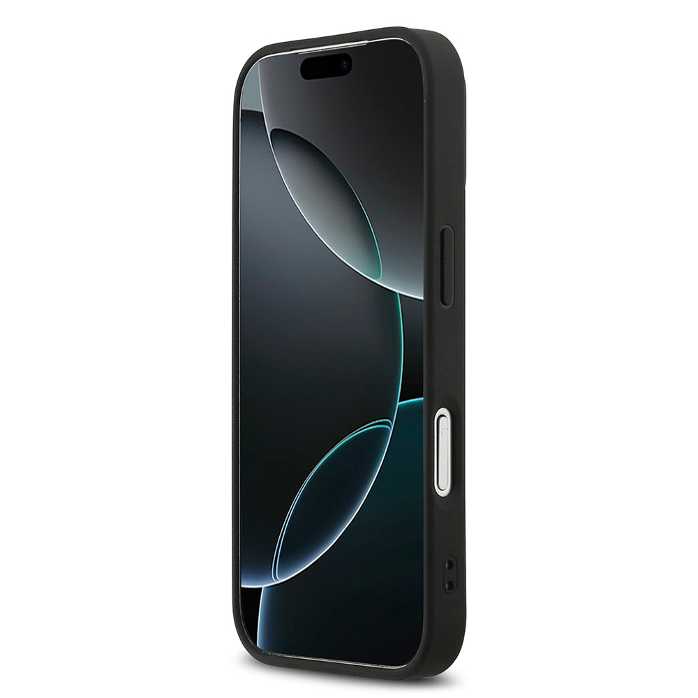 iPhone 17 Pro Kılıf DKNY Orjinal Lisanslı M-safe Şarj Özellikli 3D Yazılı Grid Pattern Kılıf