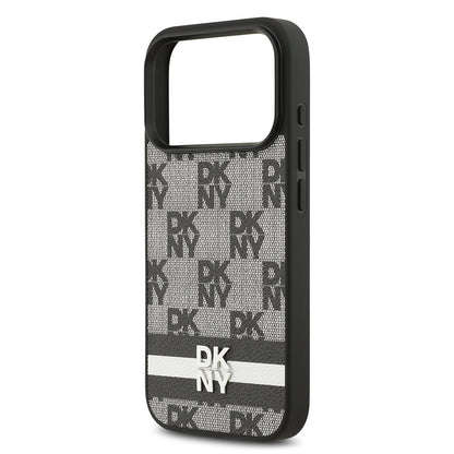 iPhone 17 Pro Kılıf DKNY Orjinal Lisanslı M-safe Şarj Özellikli 3D Yazılı Metal Logolu Kılıf