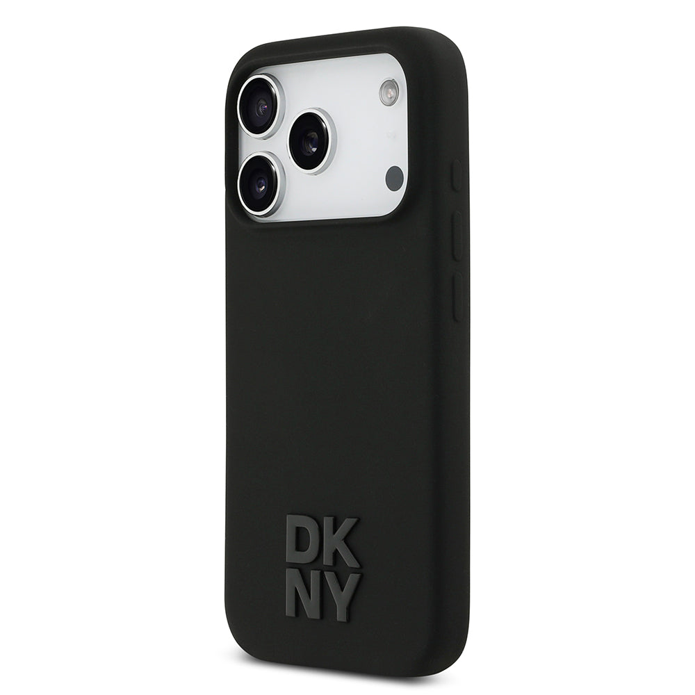 iPhone 17 Pro Kılıf DKNY Orjinal Lisanslı M-safe Şarj Özellikli Metal Logolu Silikon Kılıf