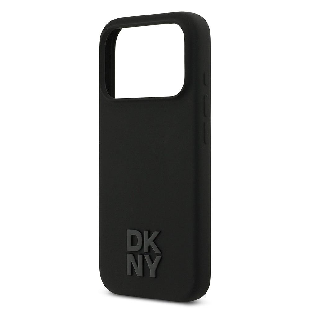 iPhone 17 Pro Kılıf DKNY Orjinal Lisanslı M-safe Şarj Özellikli Metal Logolu Silikon Kılıf