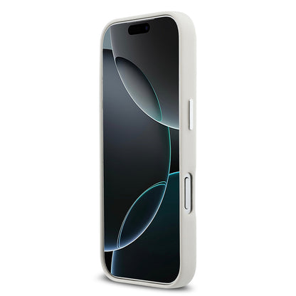 iPhone 17 Pro Kılıf DKNY Orjinal Lisanslı M-safe Şarj Özellikli PU Büyük Dikey Logolu Kılıf