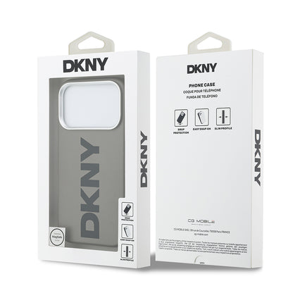 iPhone 17 Pro Kılıf DKNY Orjinal Lisanslı M-safe Şarj Özellikli PU Büyük Dikey Logolu Kılıf