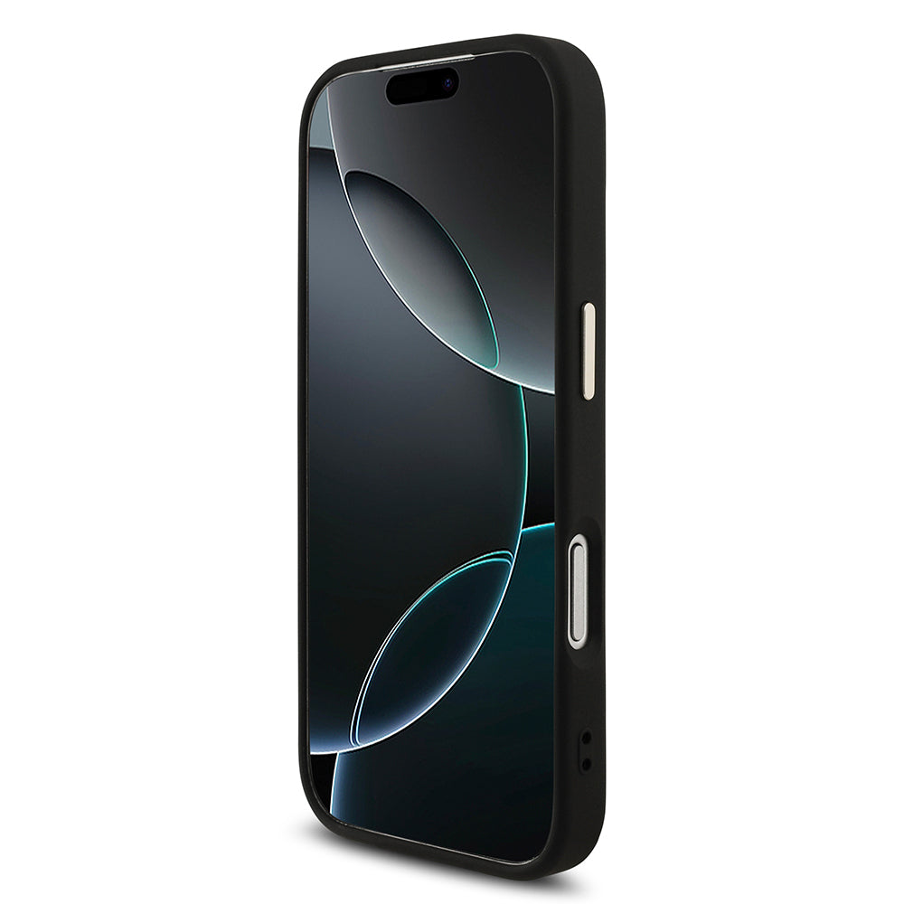 iPhone 17 Pro Kılıf Guess Orijinal Lisanslı Gold Metal Kamera Çerçeveli 4G Desenli Metal Büyük 4G ve Yazı Logolu Kılıf