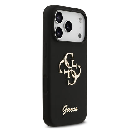 iPhone 17 Pro Kılıf Guess Orijinal Lisanslı Grained Yazı Logolu Kılıf