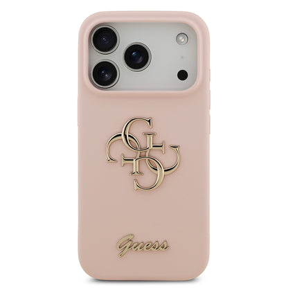 iPhone 17 Pro Kılıf Guess Orijinal Lisanslı Grained Yazı Logolu Kılıf