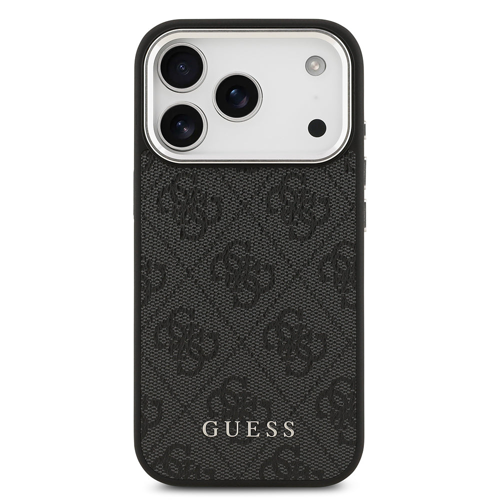 iPhone 17 Pro Kılıf Guess Orijinal Lisanslı M-safe Şarj Özellikli 4G Klasik Yazı Logolu Kılıf