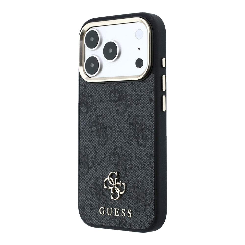 iPhone 17 Pro Kılıf Guess Orijinal Lisanslı M-safe Şarj Özellikli Small 4G Classic Logolu Kılıf
