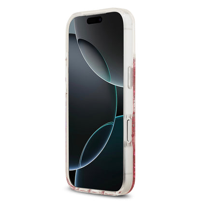 iPhone 17 Pro Kılıf Guess Orijinal Lisanslı M-safe Şarj Özellikli Transparan Resin Bottom Kılıf