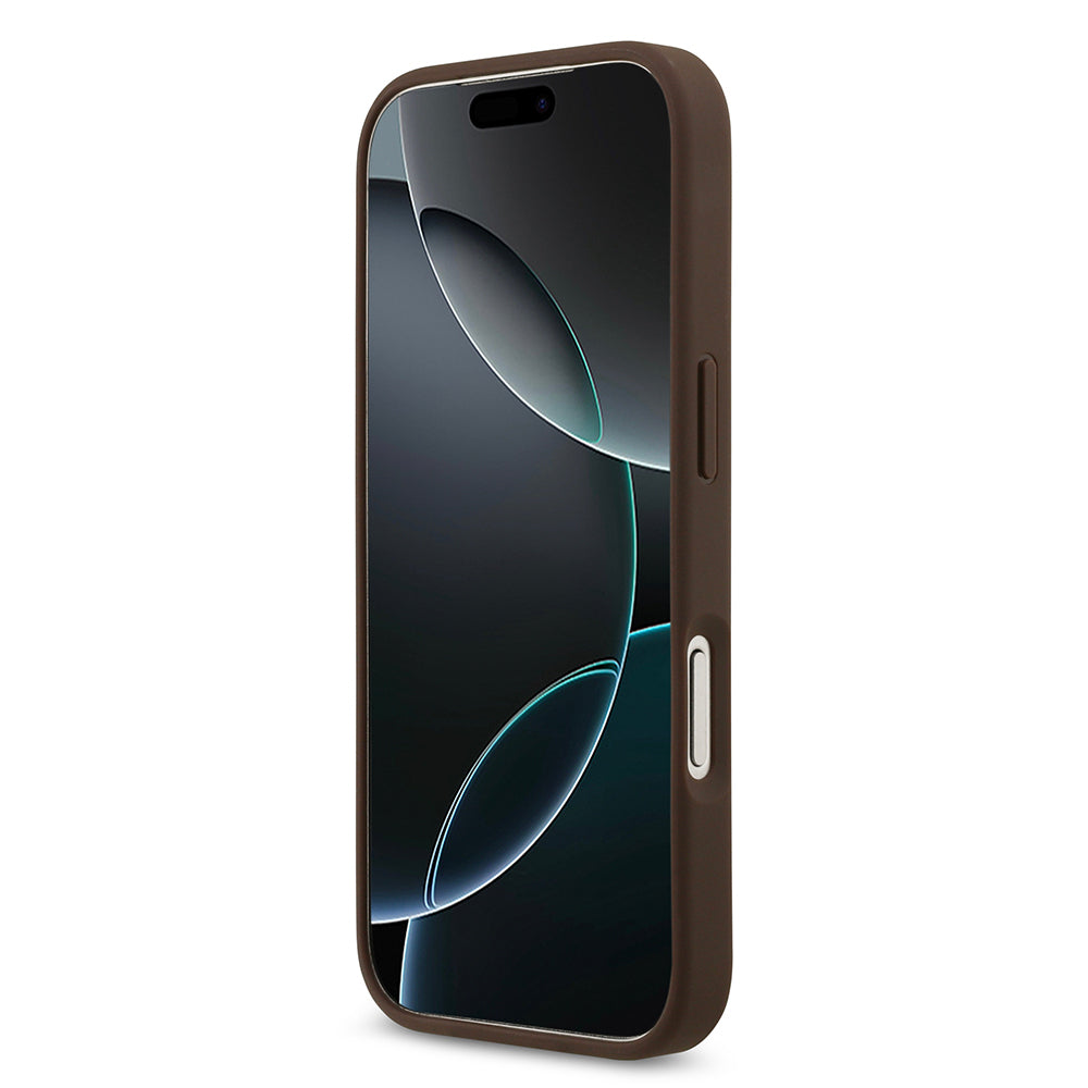 iPhone 17 Pro Kılıf Guess Orijinal Lisanslı M-safe Şarj Özellikli Yazı Logolu Circle Classic Kılıf