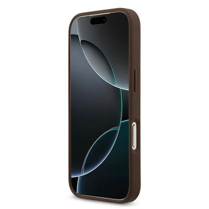 iPhone 17 Pro Kılıf Guess Orijinal Lisanslı M-safe Şarj Özellikli Yazı Logolu Circle Classic Kılıf