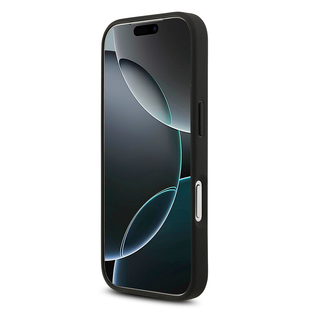 iPhone 17 Pro Kılıf Guess Orijinal Lisanslı M-safe Şarj Özellikli Yazı Logolu Circle Classic Kılıf