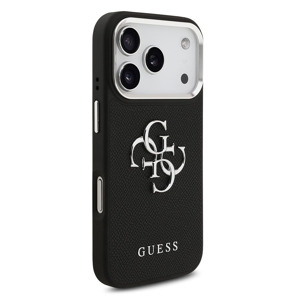iPhone 17 Pro Kılıf Guess Orijinal Lisanslı PU Deri 4G Büyük Metal Logo Dizaynlı Kılıf