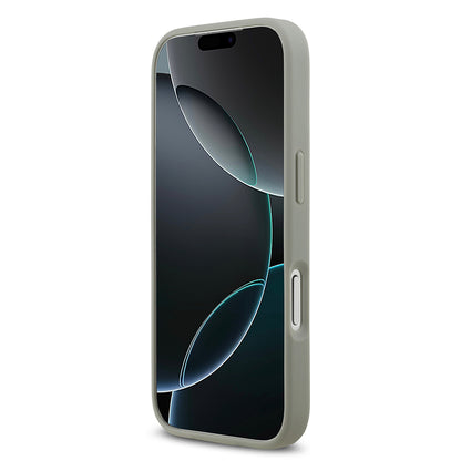 iPhone 17 Pro Kılıf Guess Orijinal Lisanslı Taşlı Arka Yüzey Üçgen Logolu Kılıf
