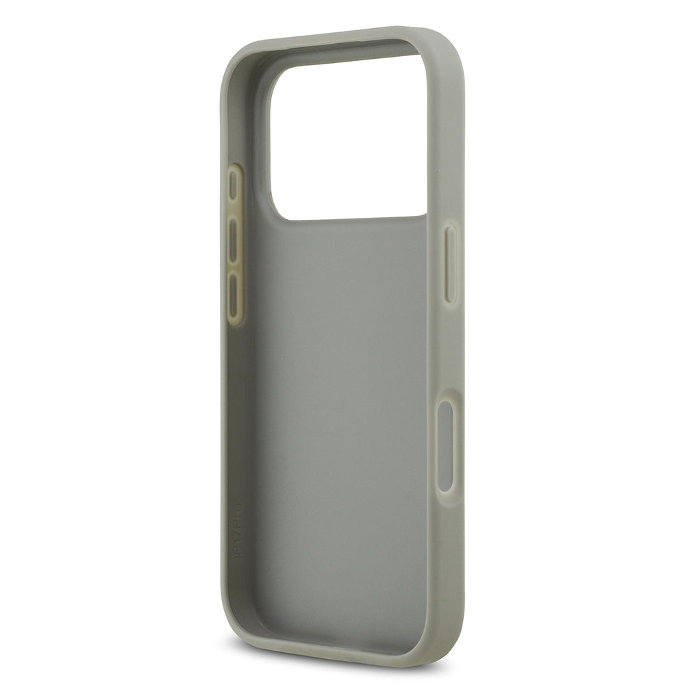 iPhone 17 Pro Kılıf Guess Orijinal Lisanslı Taşlı Arka Yüzey Üçgen Logolu Kılıf