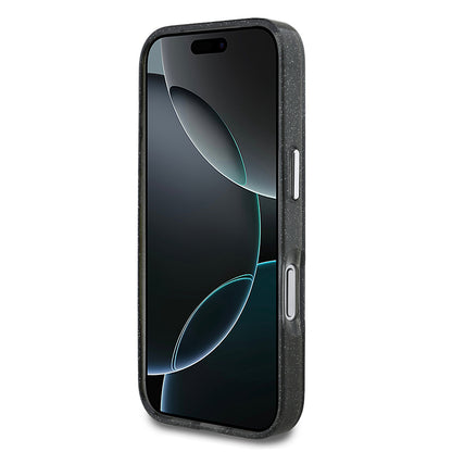 iPhone 17 Pro Kılıf Karl Lagerfeld Orijinal Lisanslı Parlayan Simli Karl & Choupette Sketch Logo Kılıf