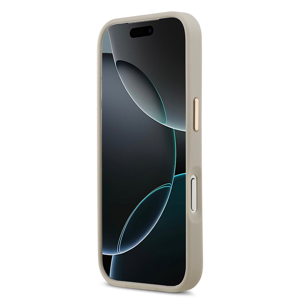 iPhone 17 Pro Kılıf Lacoste Orijinal Lisanslı M-safe Şarj Özellikli Champs Elysees PU Deri Tasarımlı Kılıf