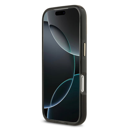 iPhone 17 Pro Kılıf Lacoste Orijinal Lisanslı M-safe Şarj Özellikli Gold Timsah Logolu Buzlu Kılıf