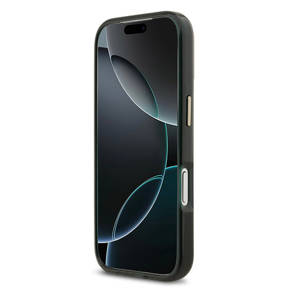 iPhone 17 Pro Kılıf Lacoste Orijinal Lisanslı M-safe Şarj Özellikli Gold Timsah Logolu Buzlu Kılıf