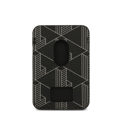 iPhone 17 Pro Kılıf Lacoste Orijinal Lisanslı M-safe Şarj Özellikli PU Deri Tasarımlı Kartlıklı Karışık Monogram Desenli Kılıf